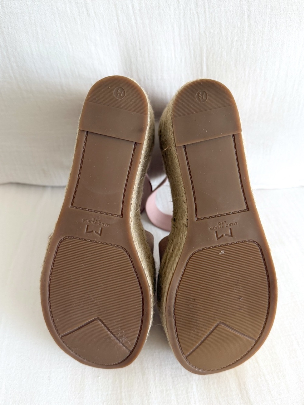 Pink Suede Chunky Platform Espadrille Sandals - Picture 5 of 7